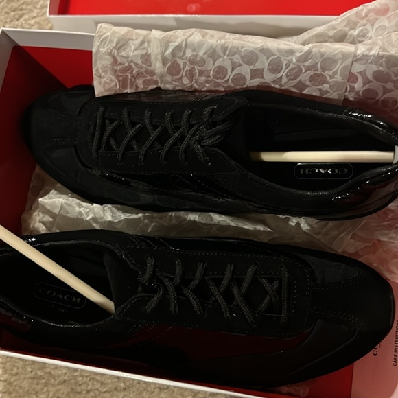 Coach Kodie Canvas Suede sneakers sz 8 - Picture 4 of 8